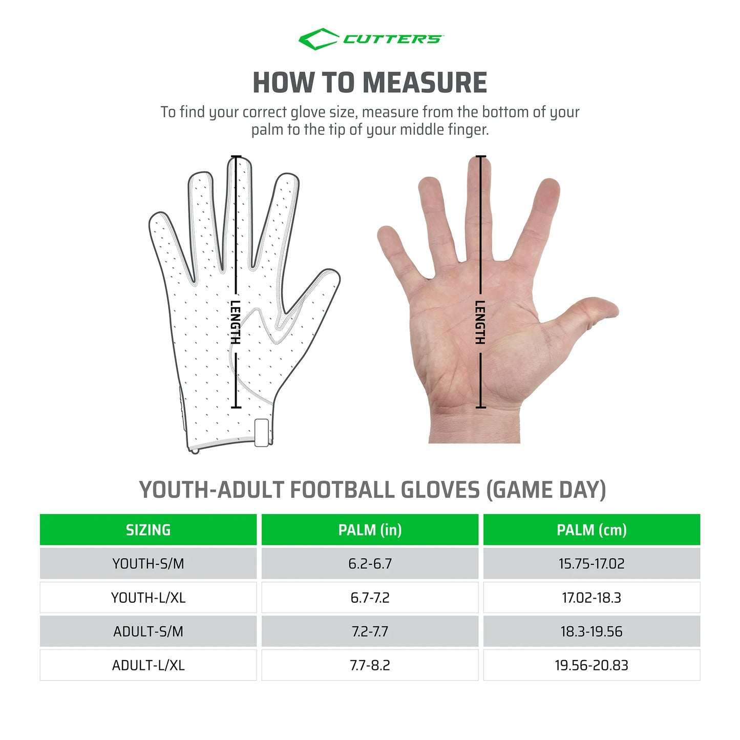 | Game Day Elite Football Receiver Gloves with Silicone Grip | Youth | Small/Medium | White Diamond