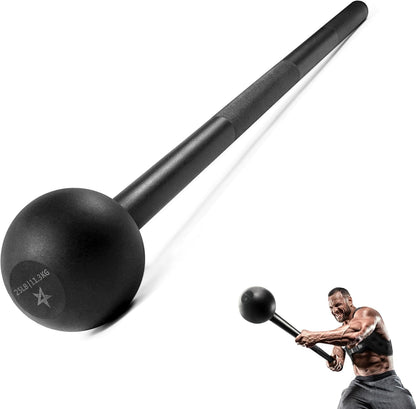 Steel Mace Bell for Strength Training, Support Full Body, Muscles, Shoulder, Grips & Forearms Workouts, Stretching 5, 7, 10, 15, 20, 25, 30 LB for Woman & Man