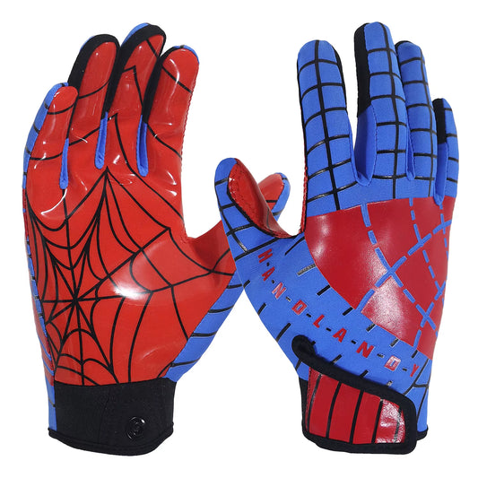 Classic Design Youth Rugby Gloves Spider Silk Great Grips Holding American Football Gloves