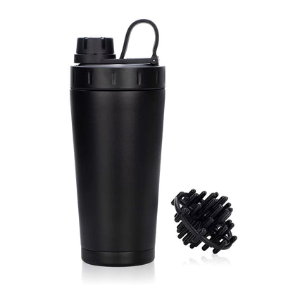 Protein Shaker Bottle Stainless Steel Water Cup Double Wall Vacuum Insulated Bottle Leak Proof Sport Drinkware 20Oz