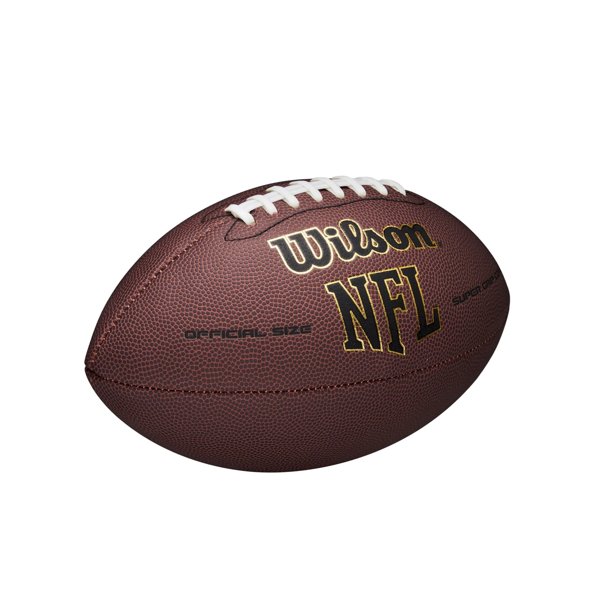 NFL Super Grip Football - Brown, Official Size (Ages 14 and Up)