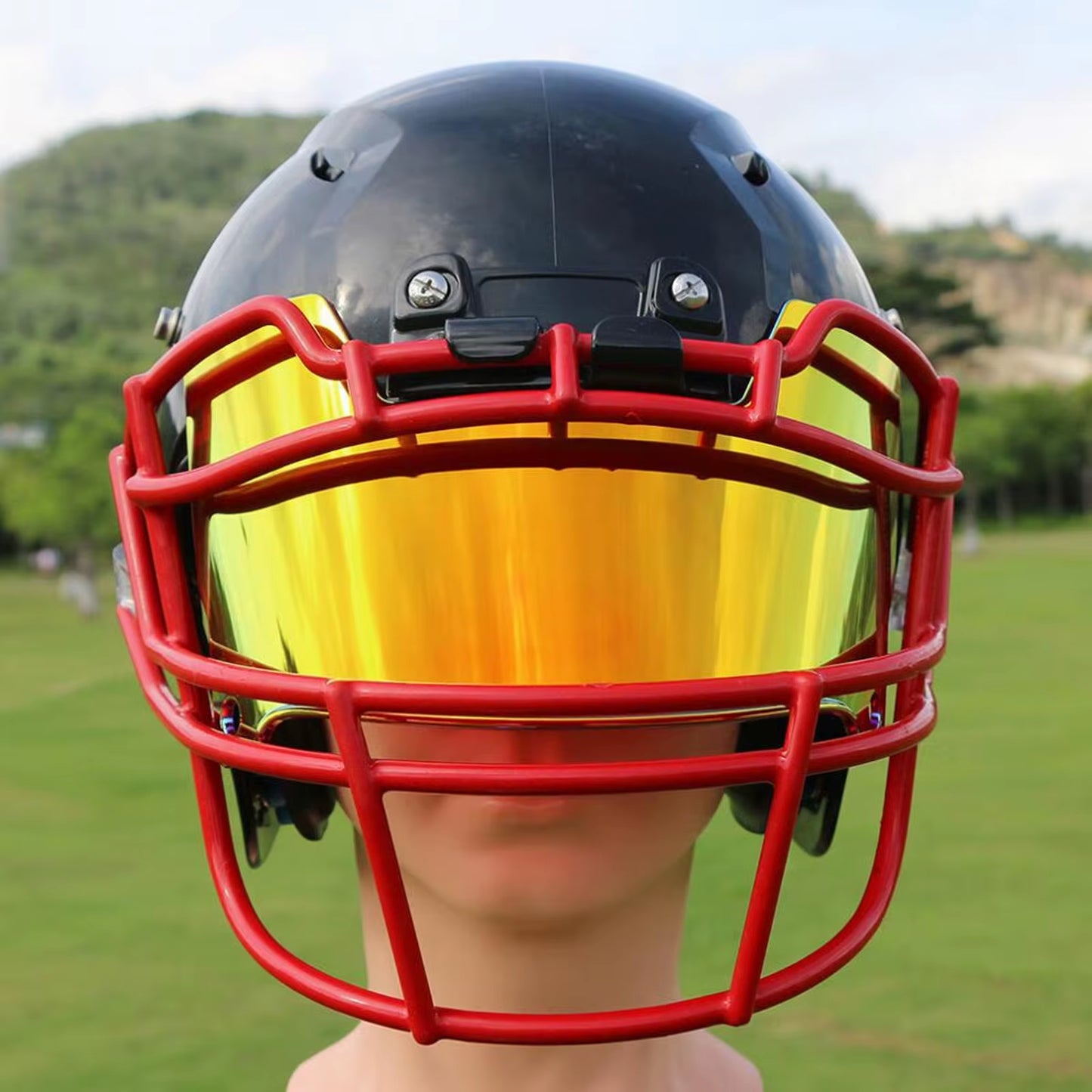 Football Helmet Visor Durable Lightweight Football Facemask Visor for Youth Adult Football Face Mask Visor Scratch Resistant