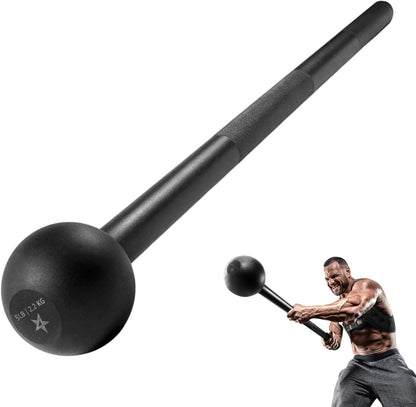 Steel Mace Bell for Strength Training, Support Full Body, Muscles, Shoulder, Grips & Forearms Workouts, Stretching 5, 7, 10, 15, 20, 25, 30 LB for Woman & Man
