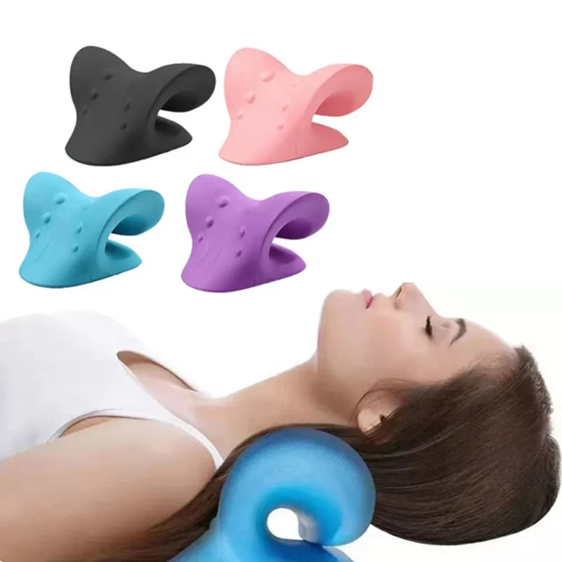 Shoulder Massage Pillow Training Cervical Spine Stretcher Gym Equipment Spinal Braces Workout Excercise Accessories Portable