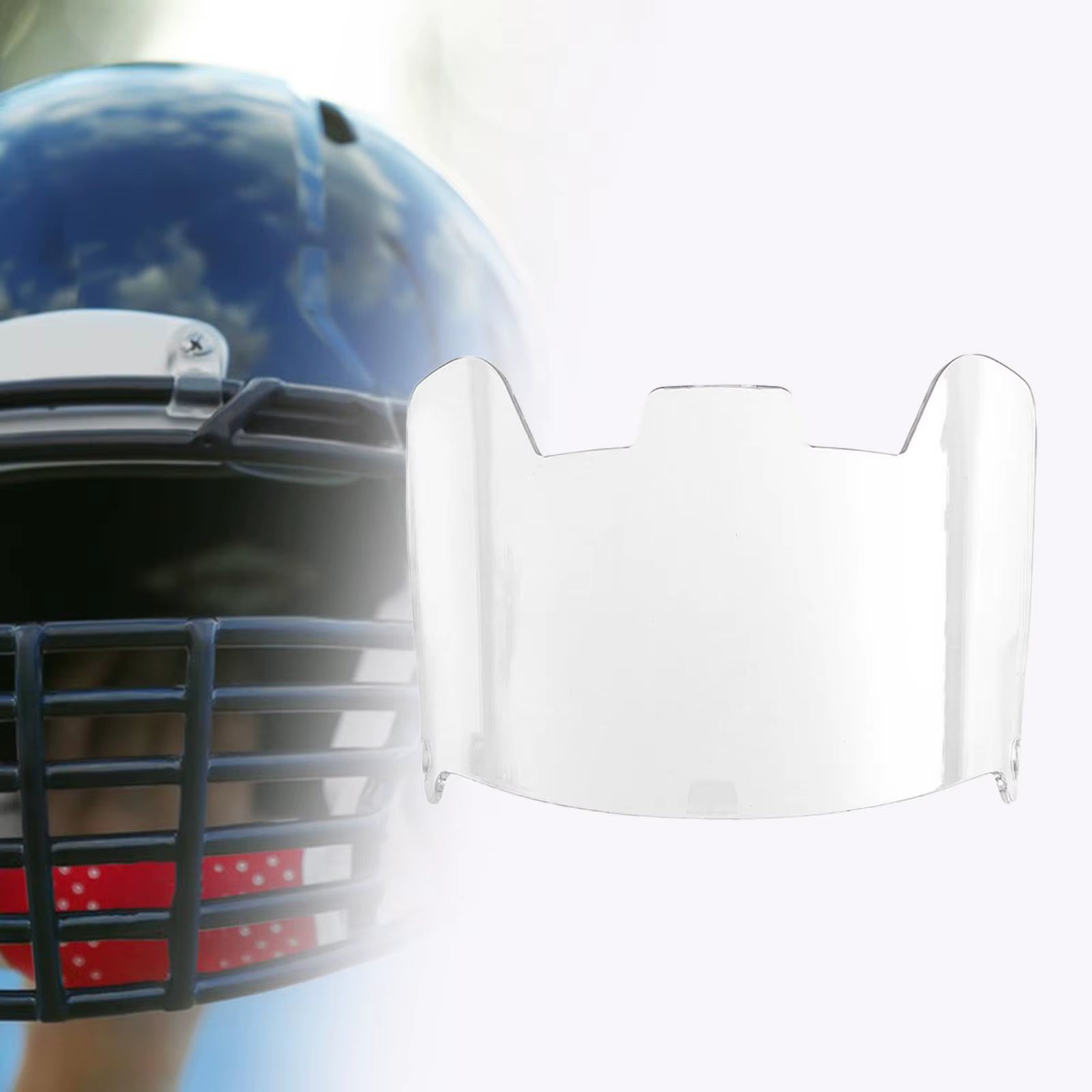 Football Helmet Visor Durable Lightweight Football Facemask Visor for Youth Adult Football Face Mask Visor Scratch Resistant