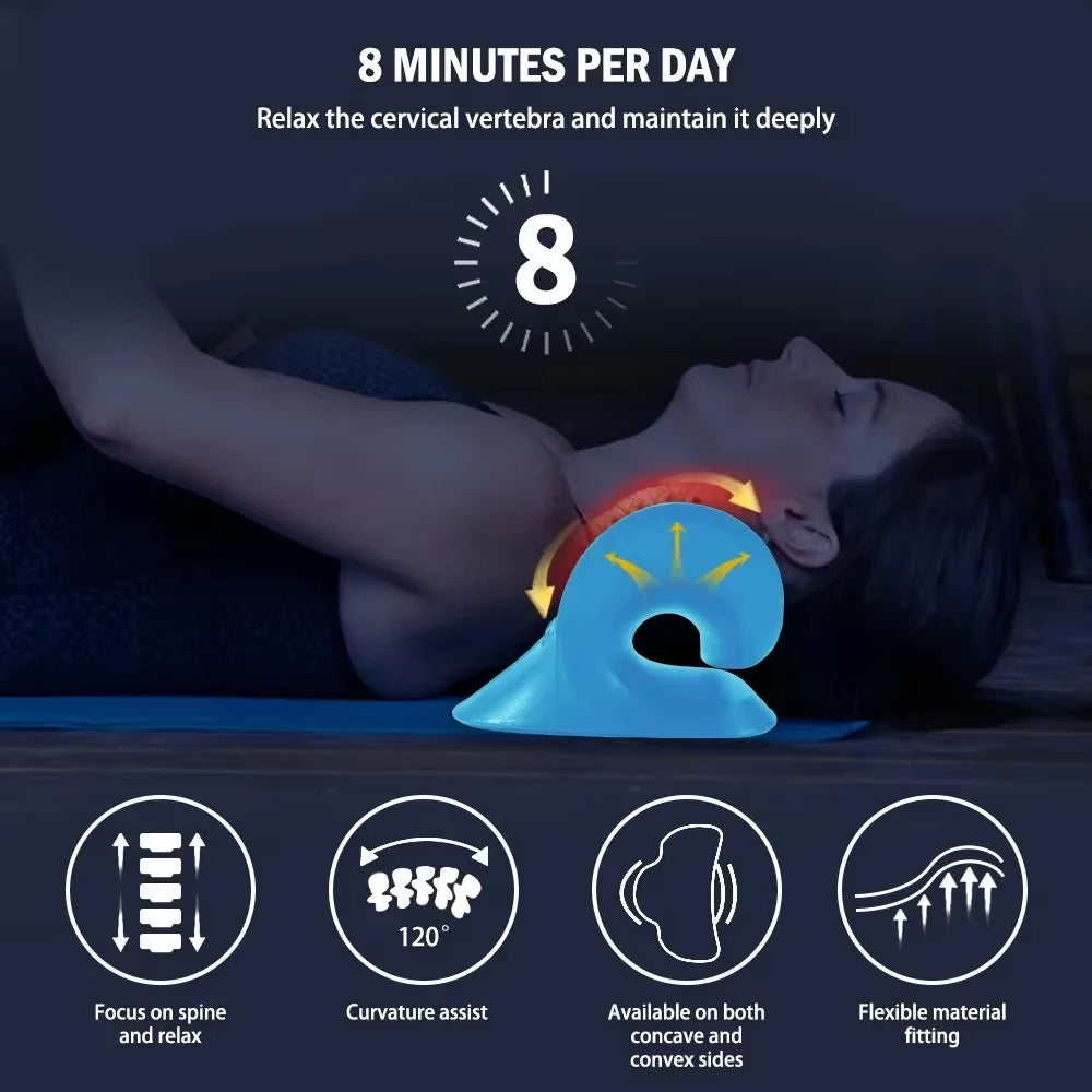 Shoulder Massage Pillow Training Cervical Spine Stretcher Gym Equipment Spinal Braces Workout Excercise Accessories Portable