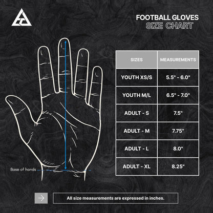 Jester Football Gloves – Super Sticky Receiver Gloves to Boost Grip & Performance for Games & Training – Elite Trendy Wide Receiver Gear – Adult & Youth Sizes