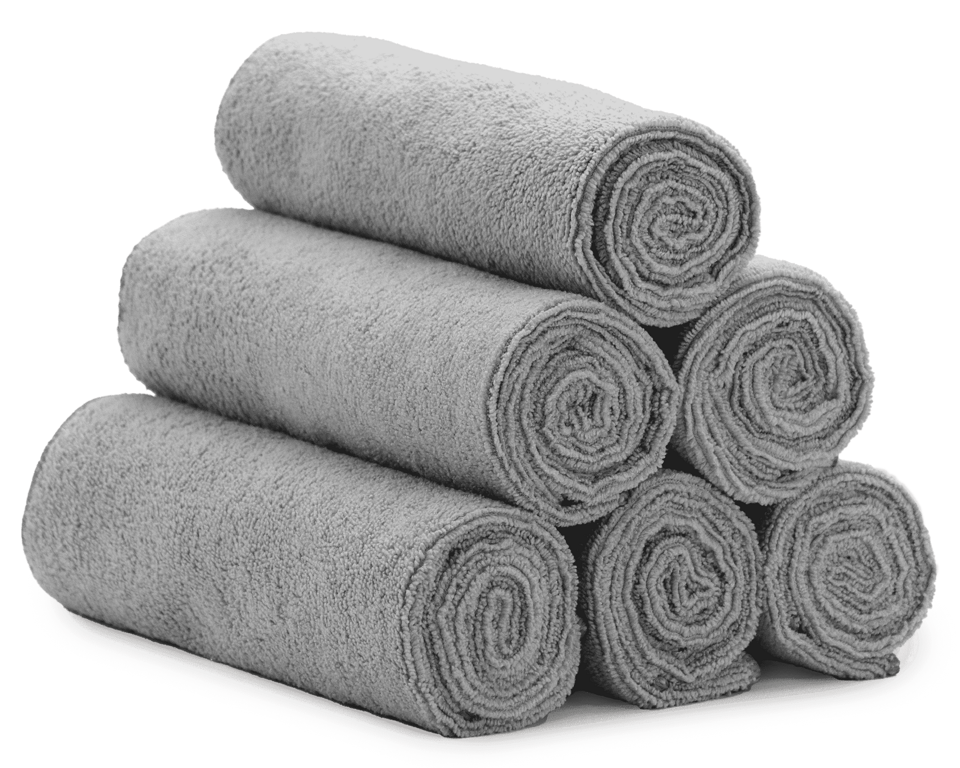 Microfiber Gym Towels, Yoga Towel for Home and Gym Bag, 16 Inch X 27 Inch, 6 Pack, Dark Grey