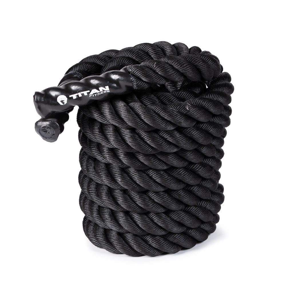 Battle Rope 30Ft X 2In, Poly Dacron Heavy Rope for Home Gym Conditioning Workouts, Cross-Train, Strength Training Exercises