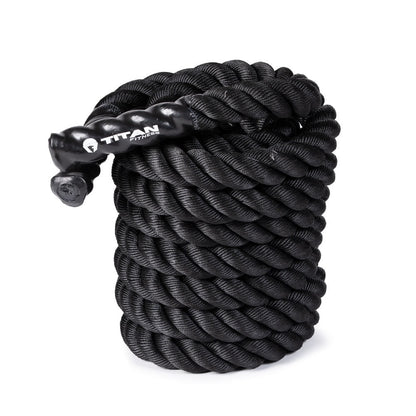 Battle Rope 30Ft X 2In, Poly Dacron Heavy Rope for Home Gym Conditioning Workouts, Cross-Train, Strength Training Exercises