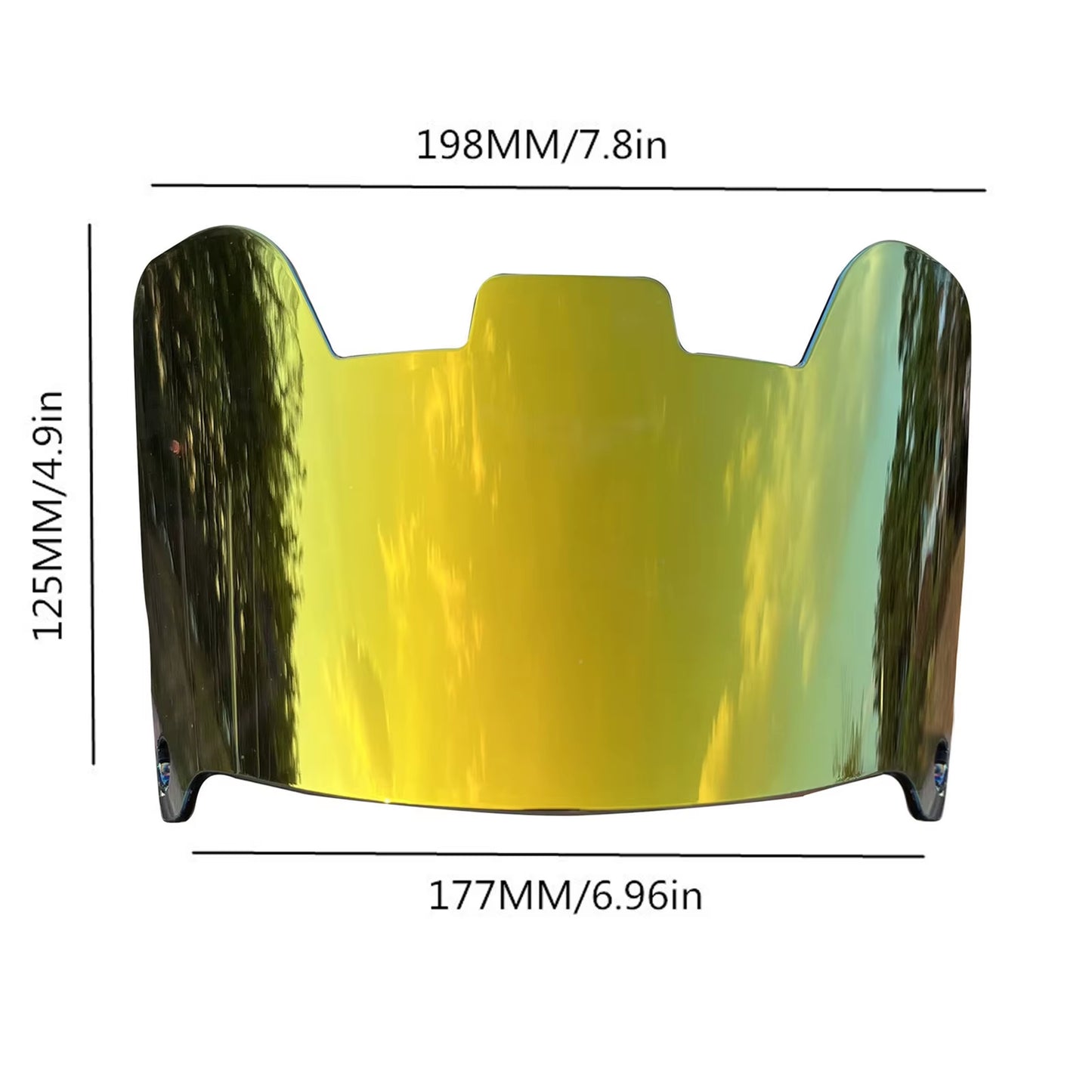 Football Helmet Visor Durable Lightweight Football Facemask Visor for Youth Adult Football Face Mask Visor Scratch Resistant