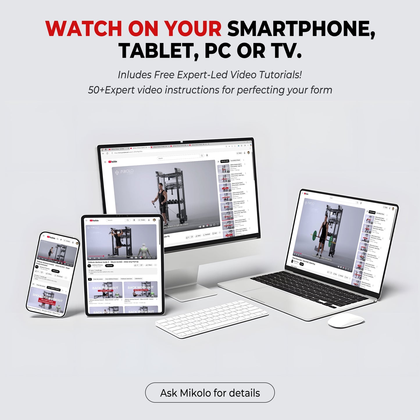 Smith Machine Home Gym, 2200 Lbs Power Rack Cage with Cable Crossover, Power Rack with 1200LB Capacity Adjustable Weight Bench and 230 Lbs Weight Plate, Total Body Strength Training Equipment